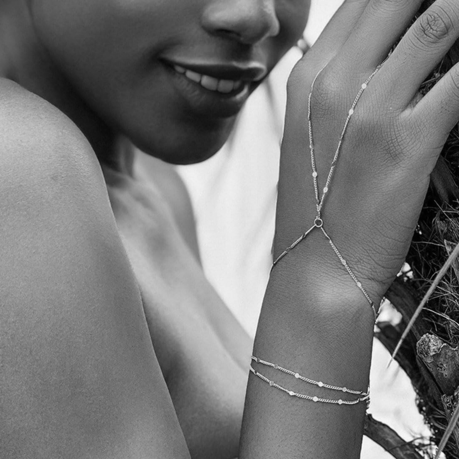 New Ring Bracelet Bracelet Y-Chain Geometric Bead Bracelet Wholesale