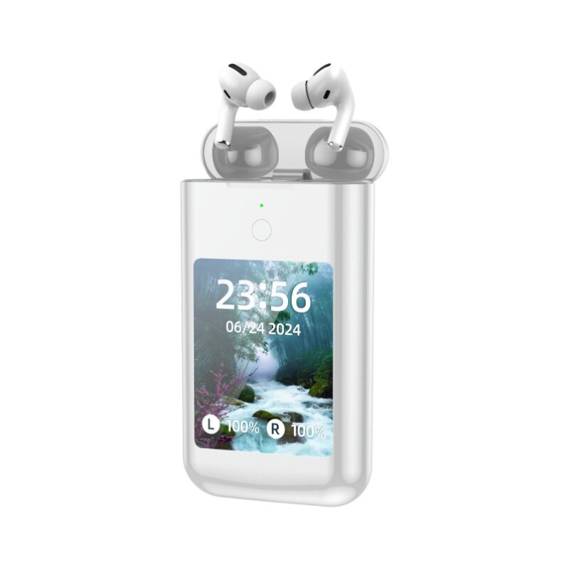A98BOX 3-in-1 Bluetooth Earphones 2.8-inch Screen Power Bank Portable Flashlight