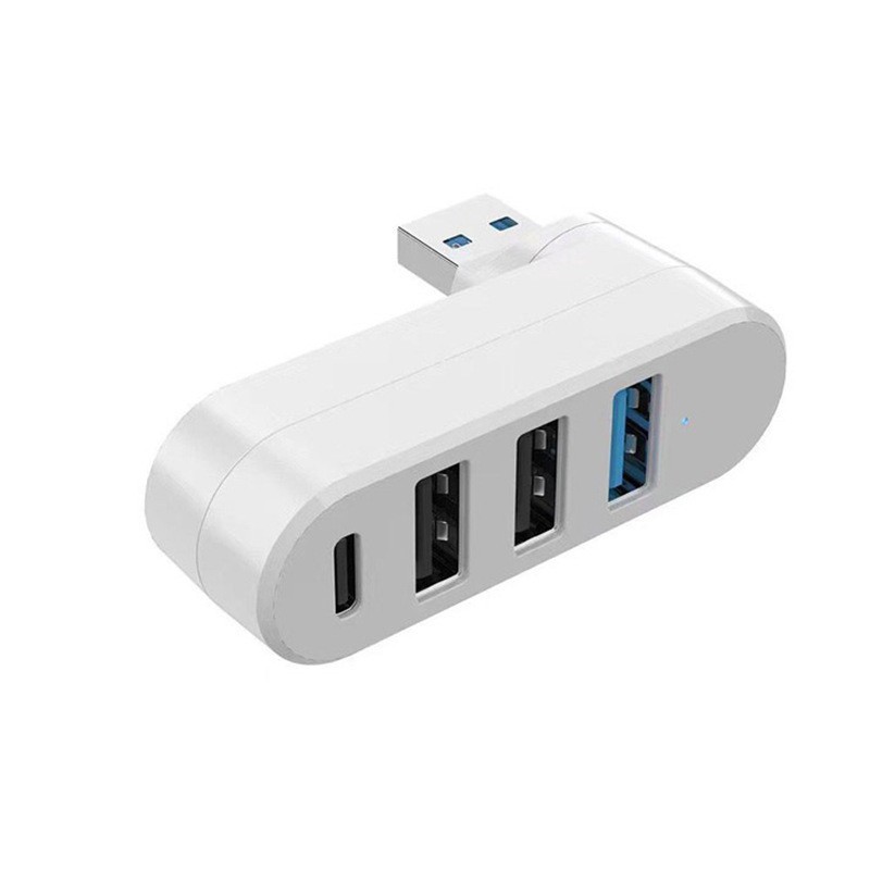 USB3.0 Portable Rotating Hub Splitter 4-Port USB Laptop Rotating Expansion Hub