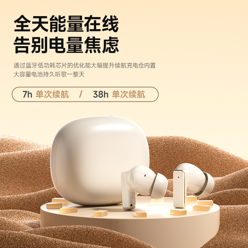 Wireless Bluetooth Earphone Ultra Long Battery Life Large Capacity Noise Cancelling Two-in-one In-ear 2026 New Sports Earphone