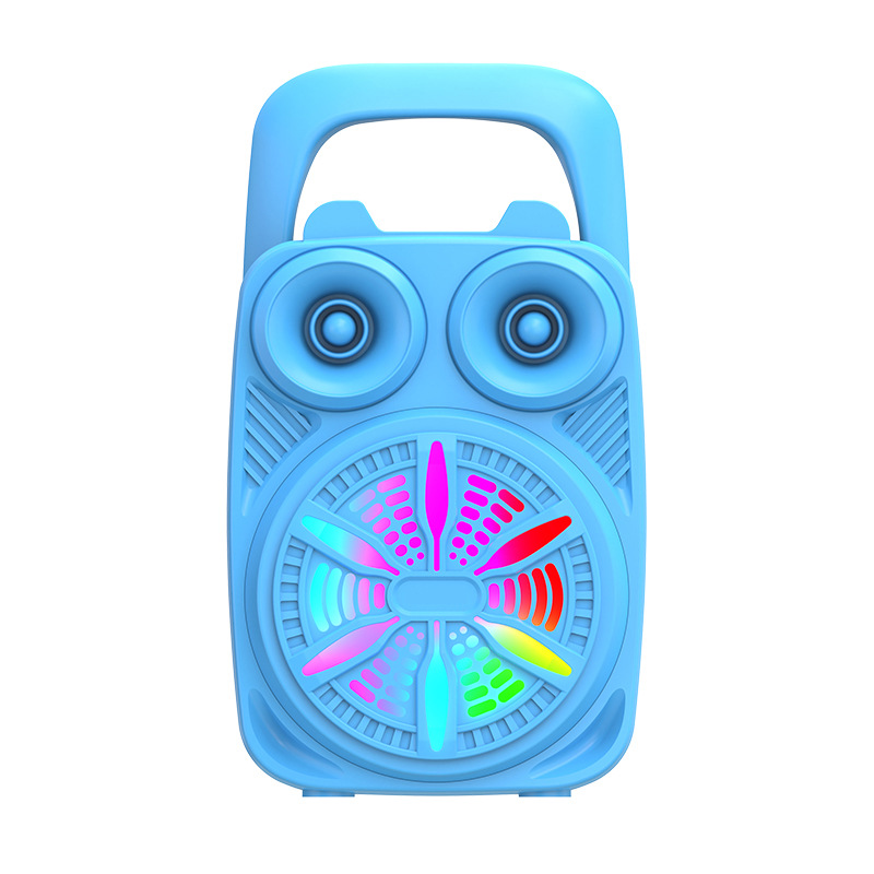 New Bluetooth Speaker Outdoor Portable with Card Slot Small Audio Home Atmosphere Lamp Desktop Audio