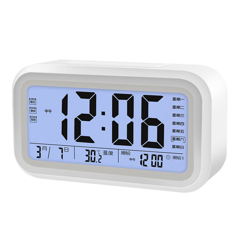 Charging Voice Alarm Clock Multifunctional Three Groups Alarm Silent Glow Student Children Small Alarm Clock Durable