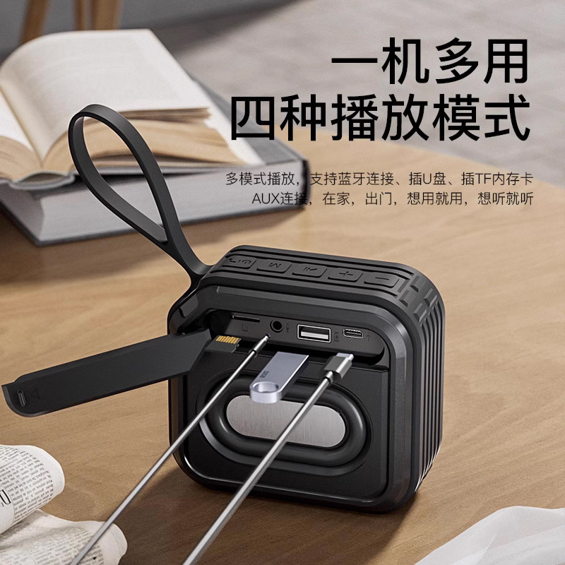 SOAIY C16 Bluetooth Speaker Wireless Small Mini Portable Card U Disk Square Dance Audio Music Player