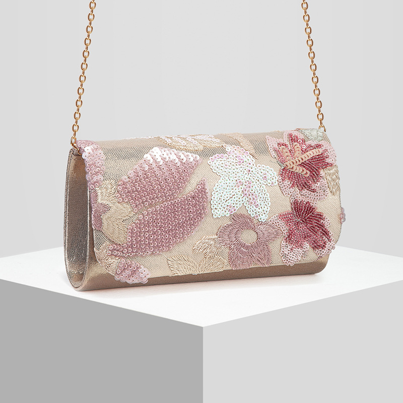 New Sequins Embroidered Evening Bag Evening Bag Clutch Evening Bag Wedding Bag