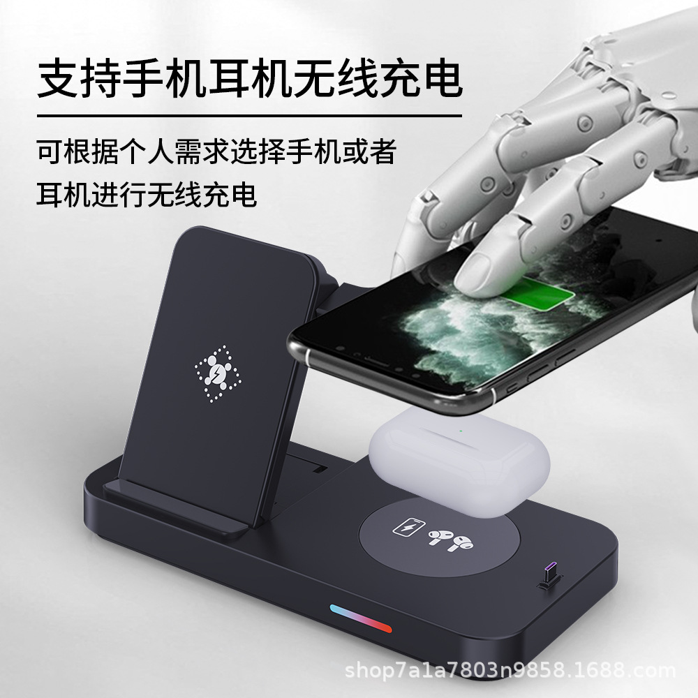 New Foldable 20W 3-in-1 Wireless Charger for Apple Samsung Huawei Phone Watch Wireless Charger