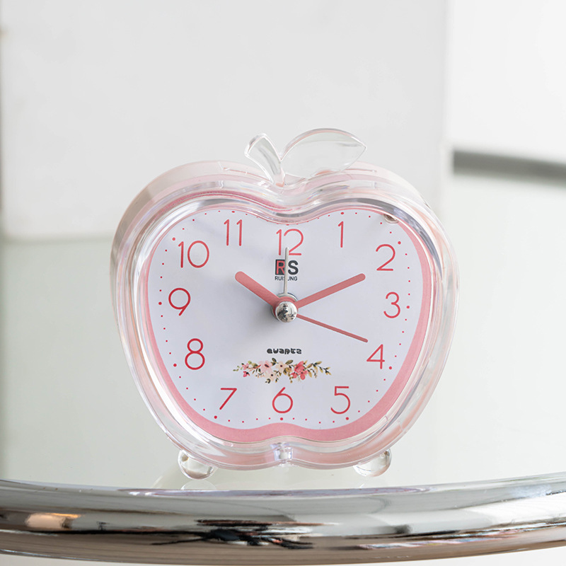 Apple alarm clock student simple bedroom cartoon children's electronic small alarm clock