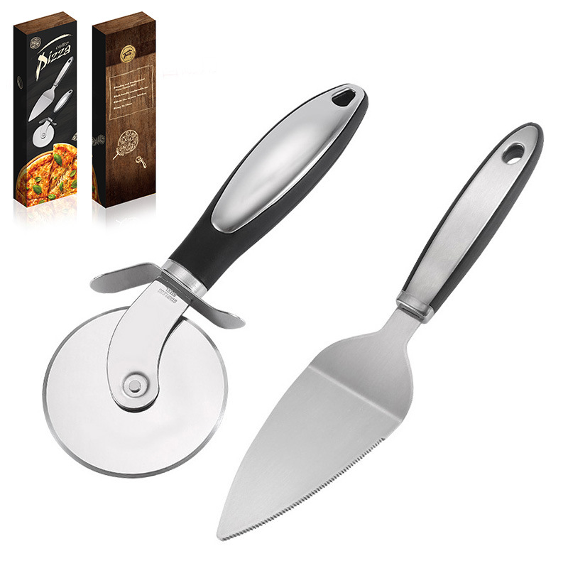 Pizza Cutter Knife Roller Knife Home Pizza Spatula Roller Pizza Cutter Knife Tool Set Commercial Baking Tool