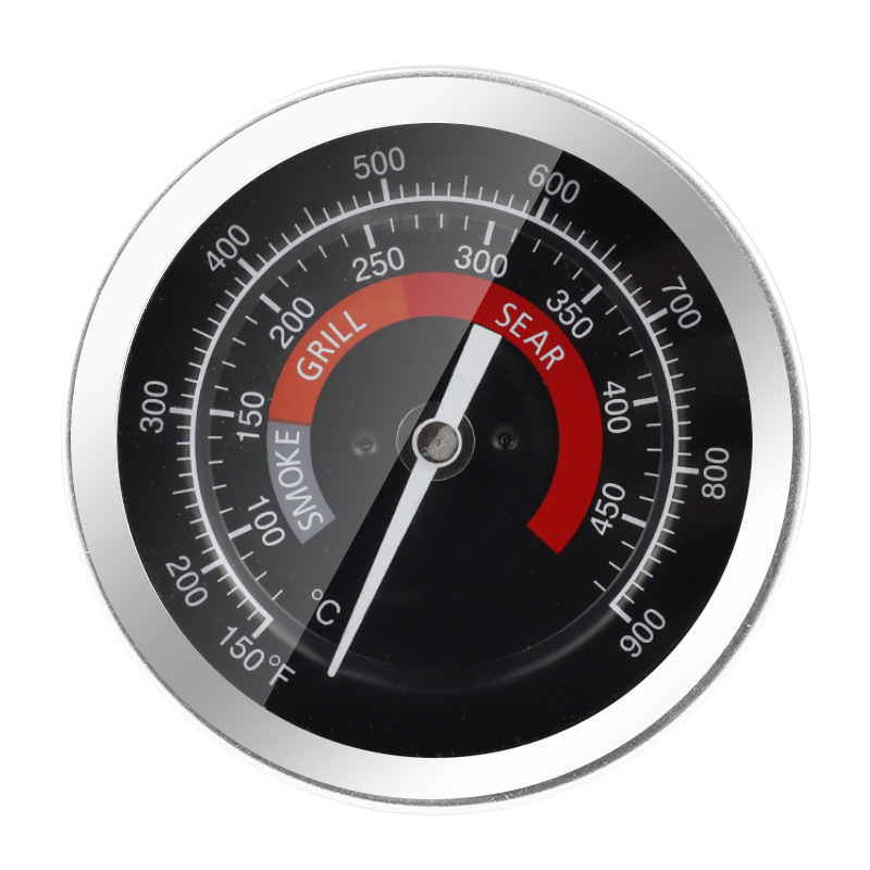 Pointer Type Stainless Steel BBQ Grill Oven Industrial Thermometer Boiler Disc Axial Bimetallic Thermometer