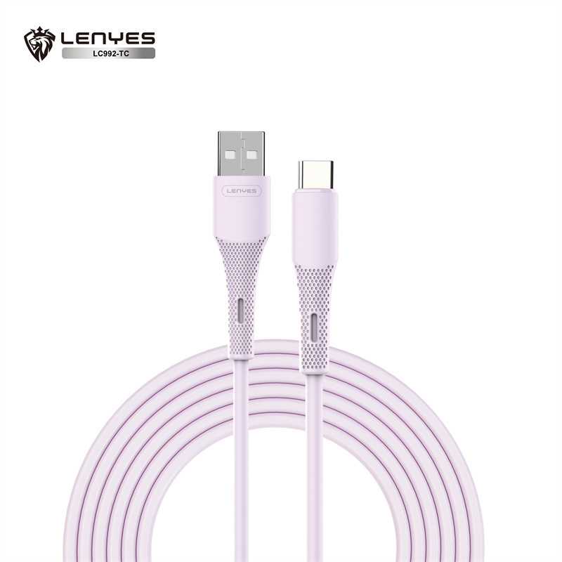 Cold Lion TPE Data Cable Applicable TC Apple Android Phone USB Fast Charging Cable One-to-Four Power