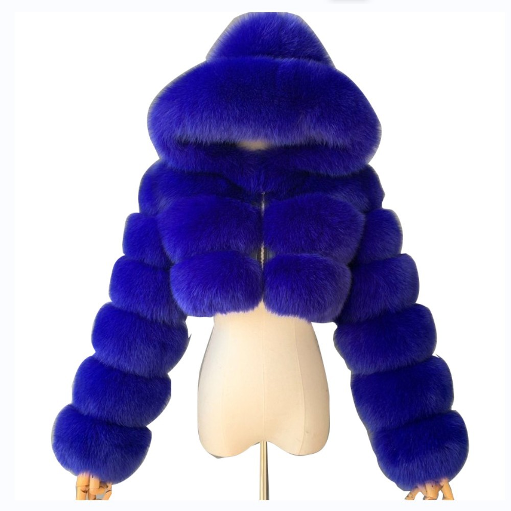 Faux fur jacket new faux fur coat Haining short faux fur jacket