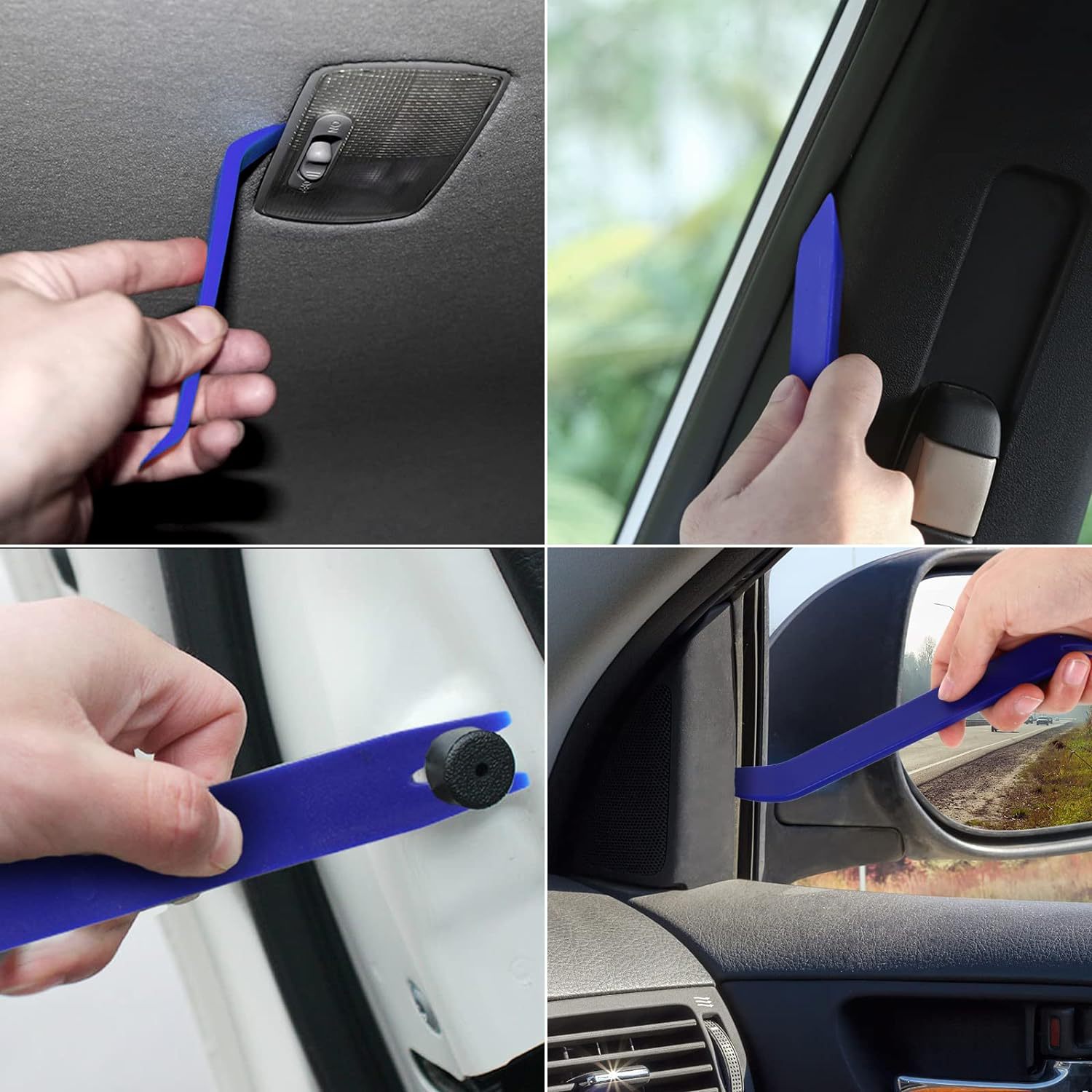 5-Piece Car Audio Trim Removal Tool Kit Car Door Panel Audio Dashboard Anti-Scratch Pry Bar