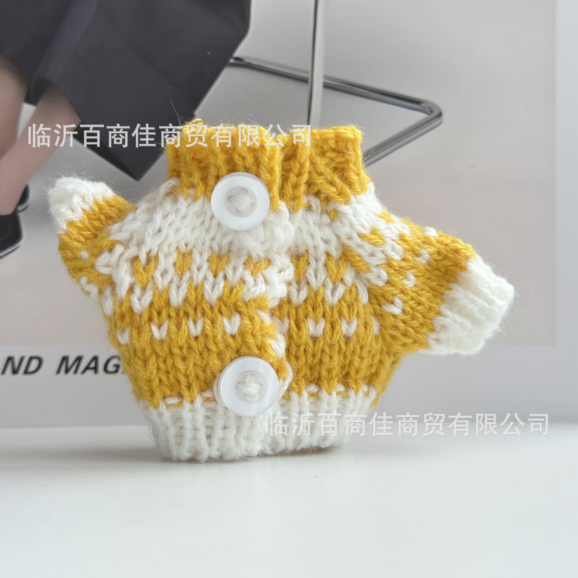 黄白满天星纽扣款 · 高5CM----------宽5CM