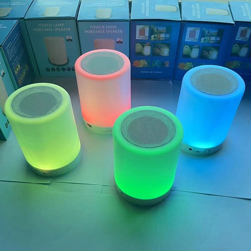 Pat Light Bluetooth Speaker Atmosphere Light Bluetooth Speaker High Quality Charging Bass Home Office Gift
