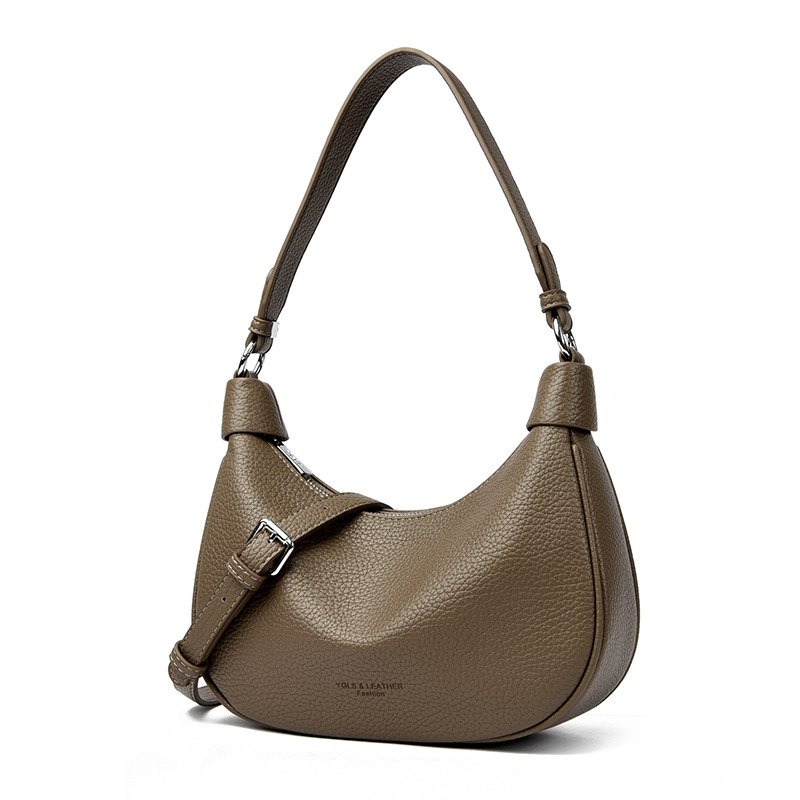 2025 Simple Shoulder Crossbody Bag Summer Women's Underarm Bag Soft Leather Women's Shoulder Bag Bags