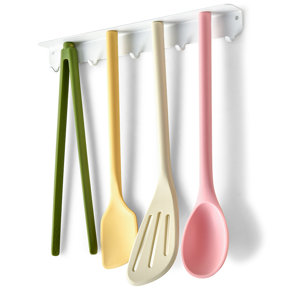 Magnetic silicone kitchen tools, high temperature resistant, fish spatula, food tongs, kitchen cooking tools, daily kitchen set