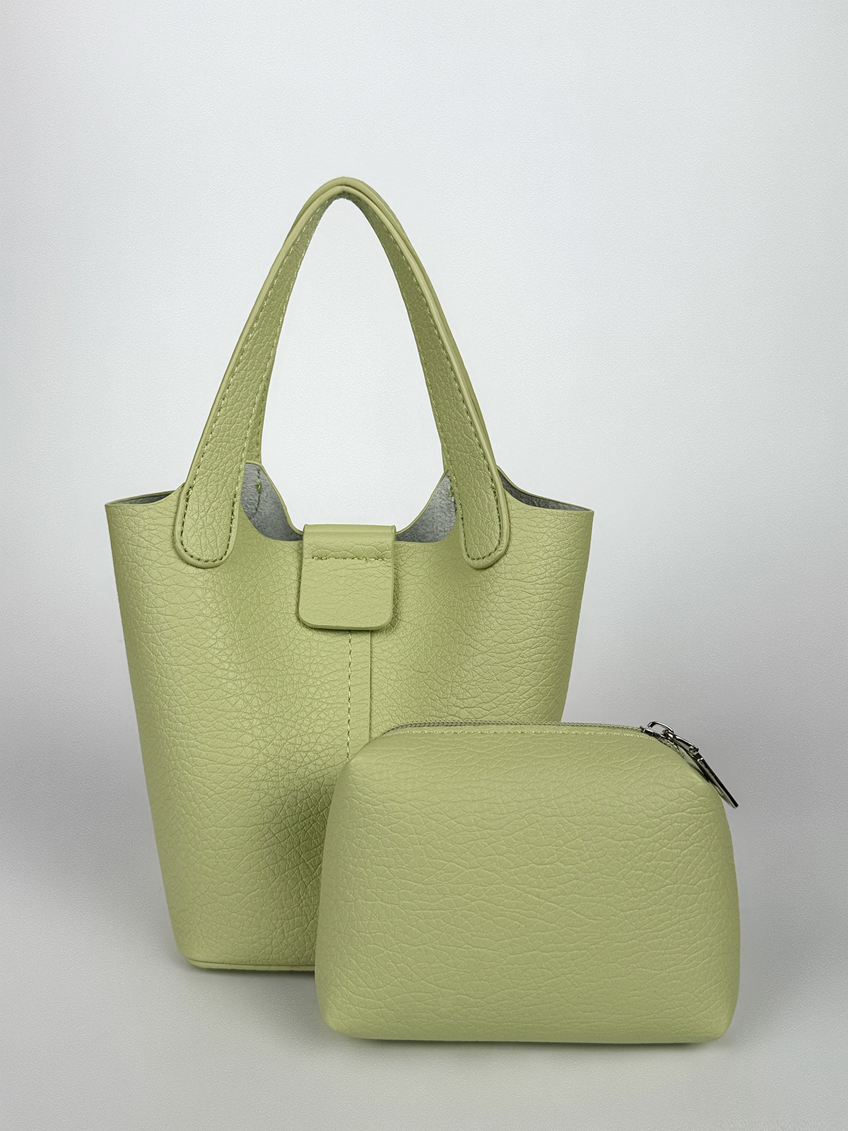 Women Bag PU Soft Leather Handheld Small Bag 2025 Summer New Casual Bucket Bag Single Shoulder Crossbody Bag