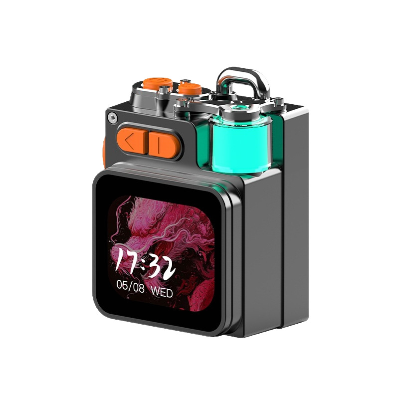 Metal display screen Bluetooth speaker K15 atmosphere light mini portable DK08 with display screen APP Bluetooth speaker