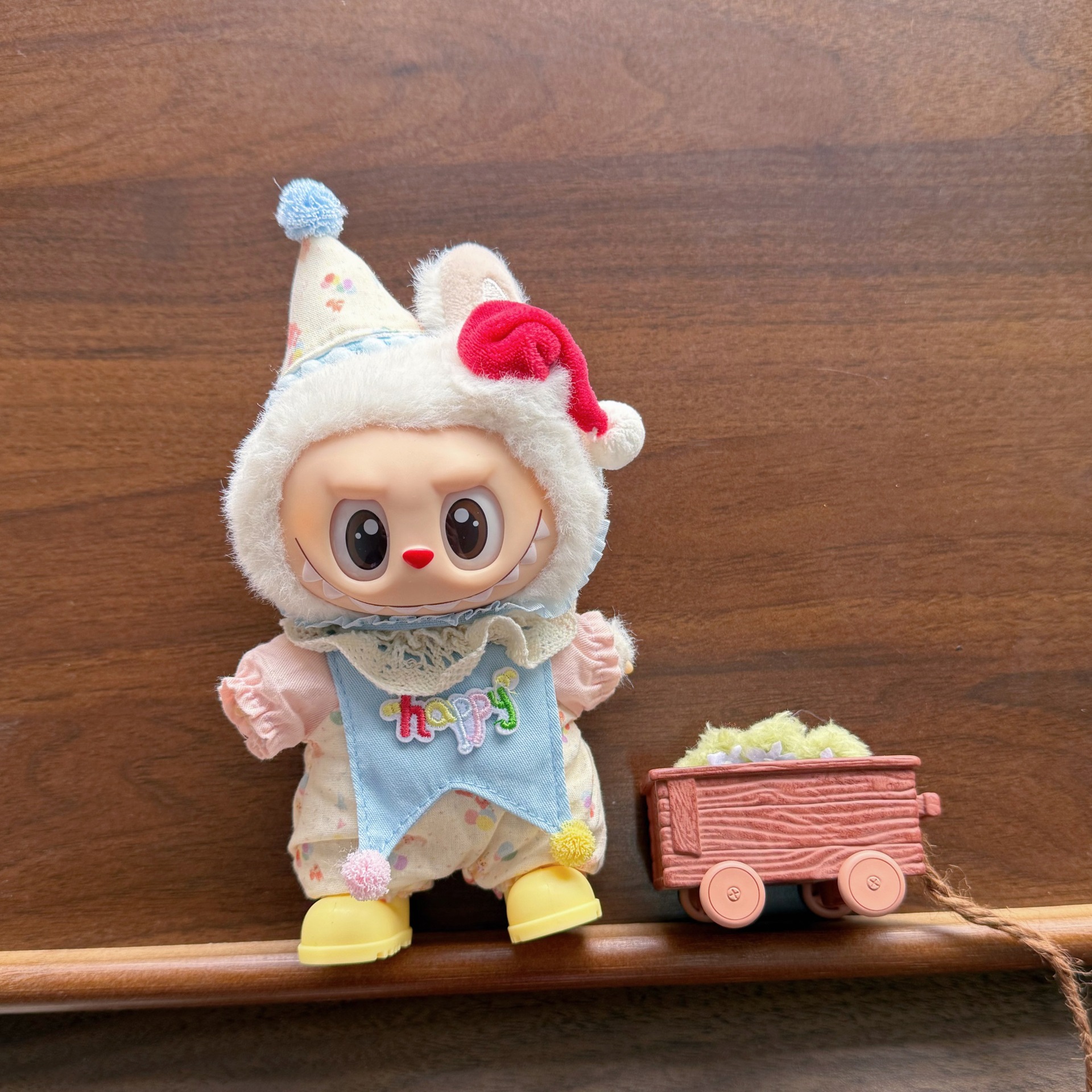 17cm Labubu first generation second generation third generation doll clothes birthday set dress-up clothes replacement plush set