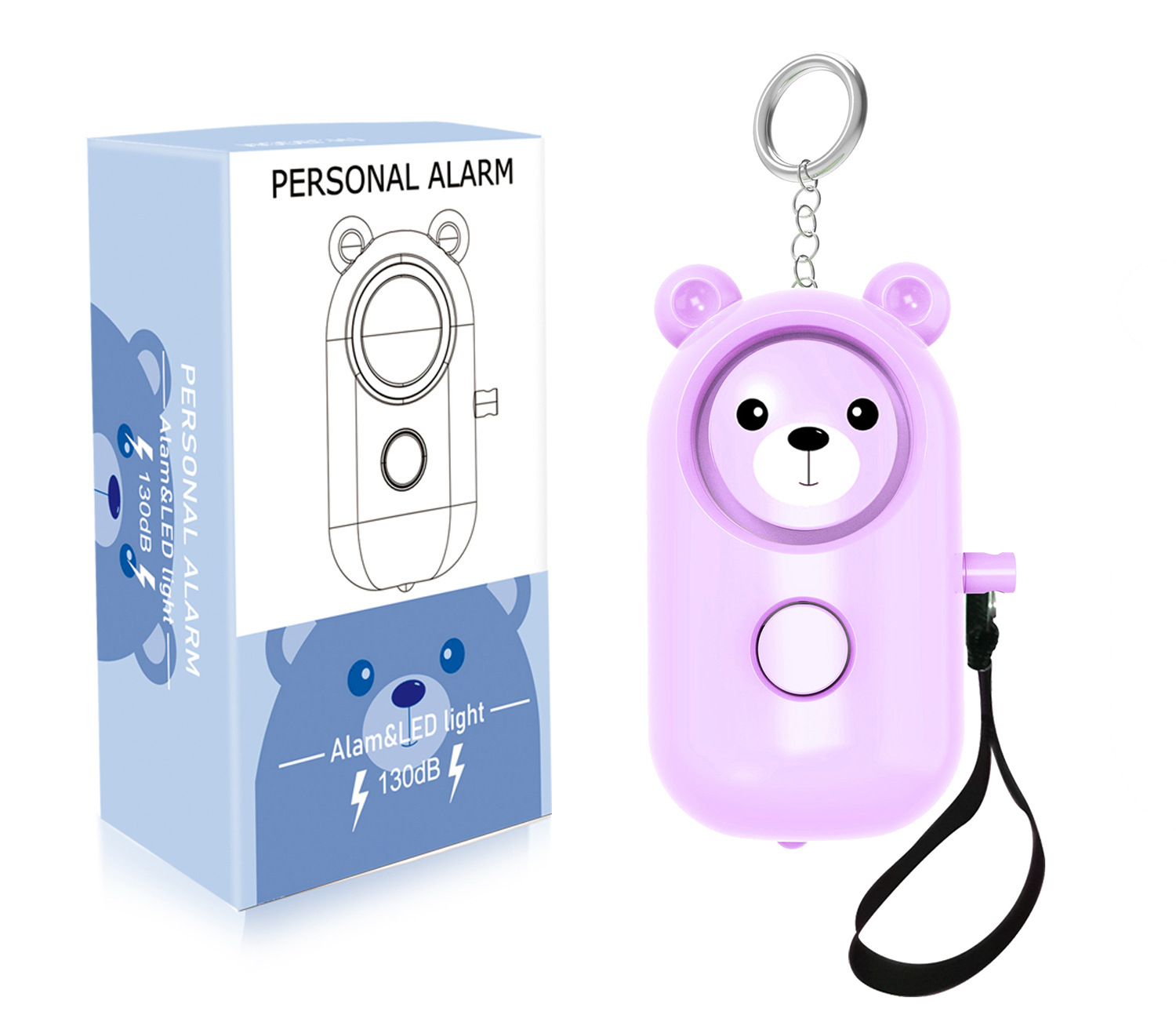 Children Personal Alarm Women Anti-wolf Portable Elderly Alarm Emergency Self-defense Products