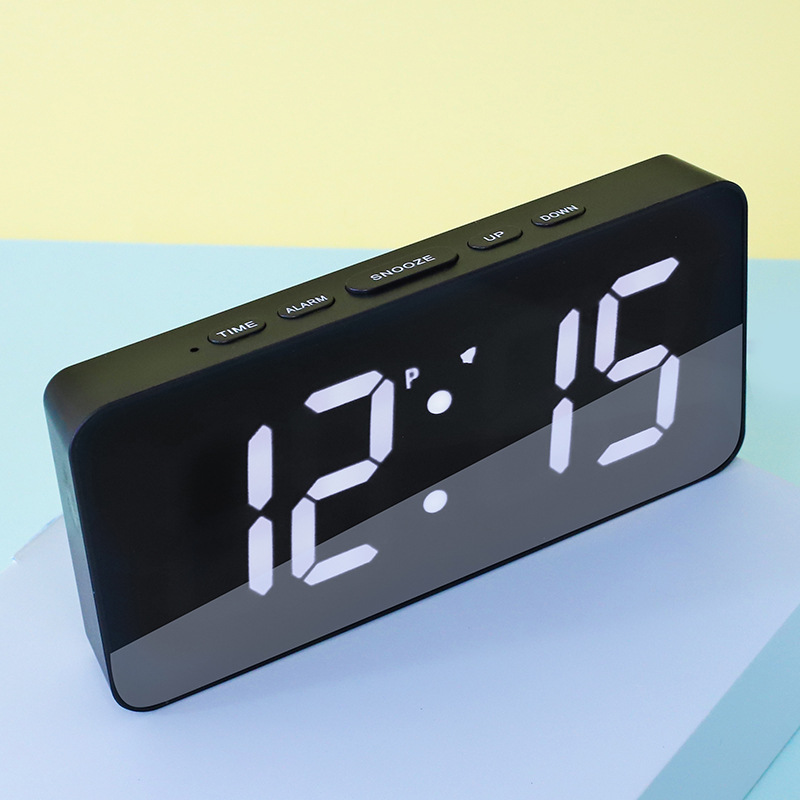 Japanese Radio Wave Clock Auto Correction Time Japanese Electronic Perpetual Calendar Snooze Alarm German Radio Wave LED Digital Clock