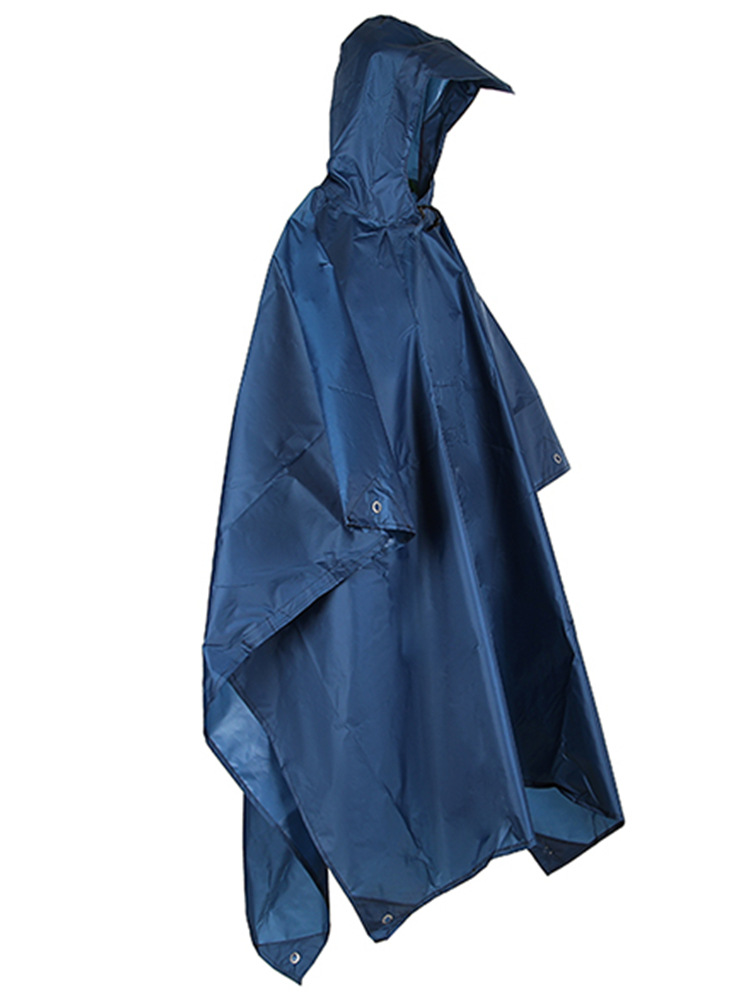 Outdoor 3-in-1 One-Piece Raincoat Hiking Rain Poncho Windproof Rainproof Cycling Raincoat Lightweight Easy to Store and Manage