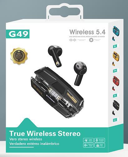 G series earphone HIFI sound quality battery display long battery life mecha style ultra-long battery life TWS Bluetooth earphone