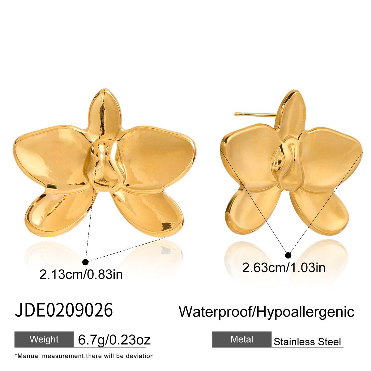 Jieding titanium steel zircon necklace niche jewelry women stainless steel earrings ear accessories