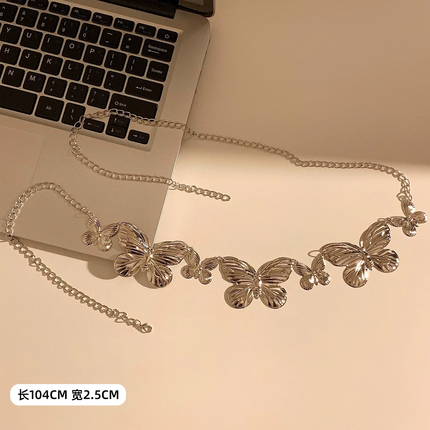 Bohemian ethnic style butterfly belt for women dress waist decoration waist chain accessory