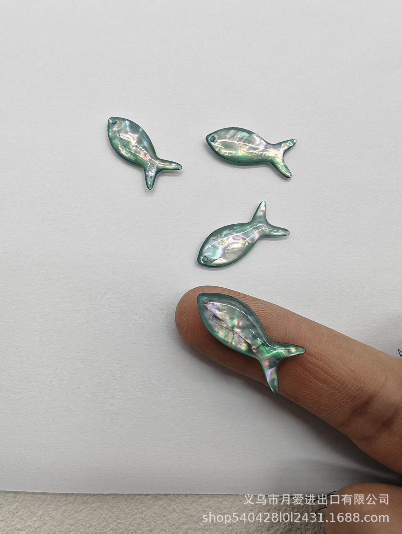 Shell Sticker Fish Single Hole Pendant Fish-Shaped Accessories DIY Earrings Handmade Cute Small Accessories
