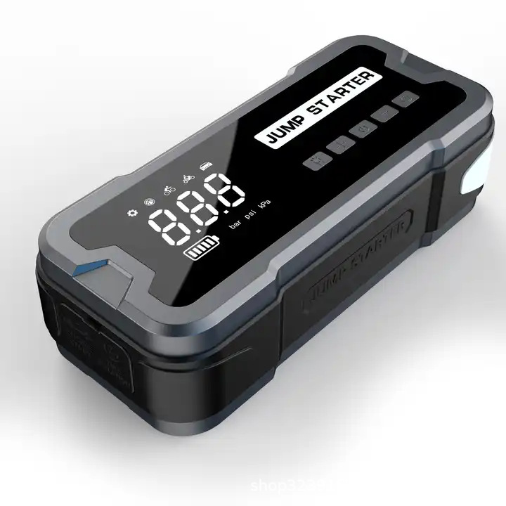 Jump Starter Car Inflator Pump Start Power 2-in-1 12V Emergency Start Igniter Mobile Power