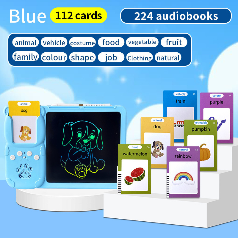 Early Education Card Machine 8.5 Inch Writing Tablet All-in-One Machine Children's English Learning Drawing Educational Toy
