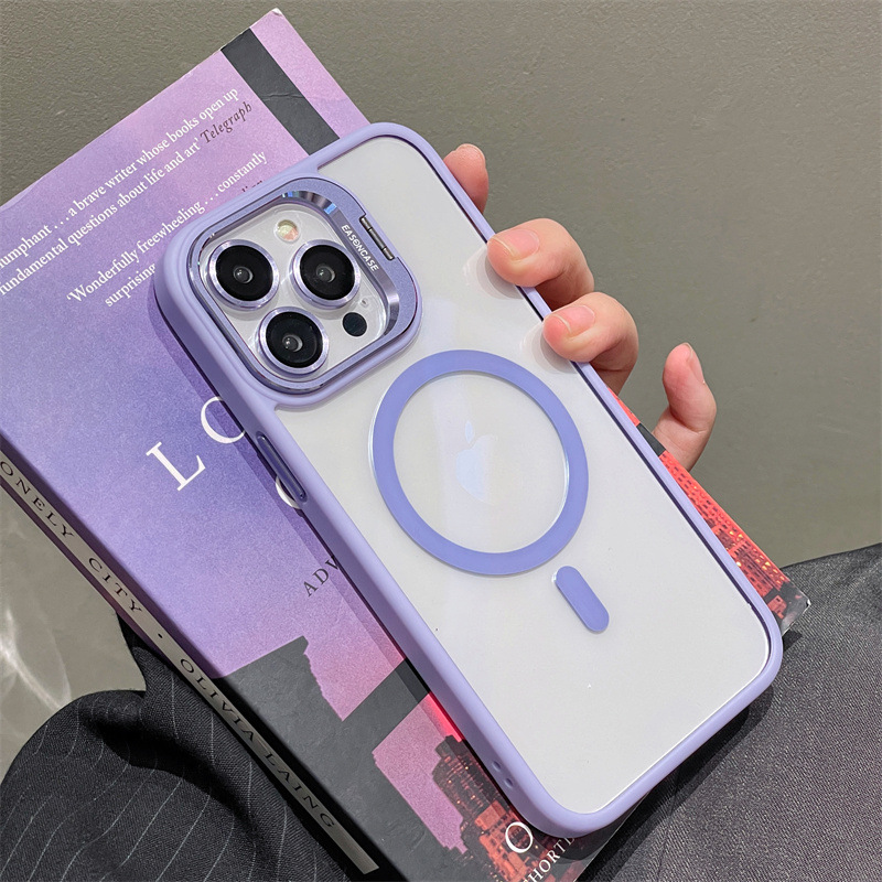 Compatible with Apple 17 Pro Max phone case iPhone 15/14 same color lens film U1 invisible bracket with magnetic