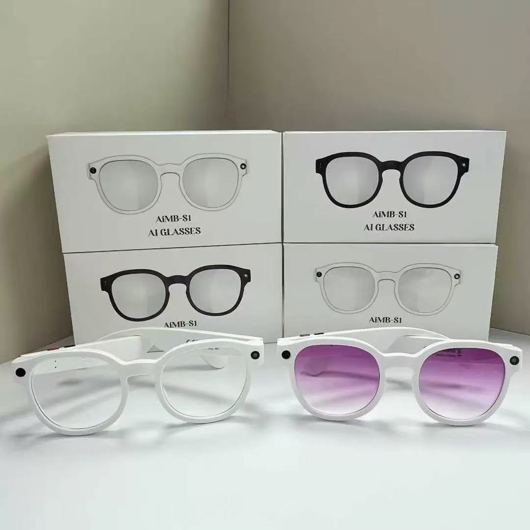 AIMB-S1 shooting glasses AI smart translation anti-shake 500W HD replaceable myopia lenses for taking photos