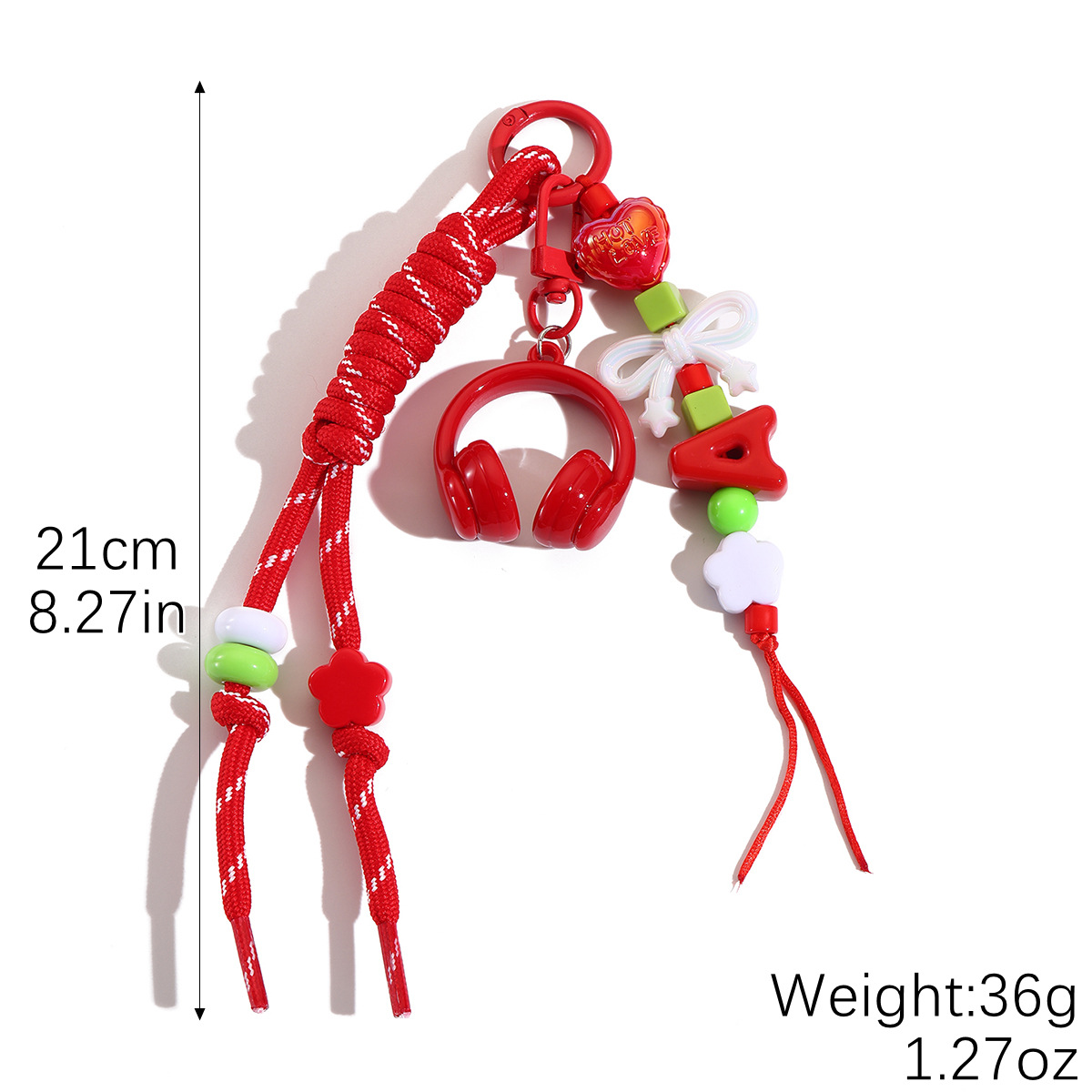 Dopamine hand-woven hanging rope sweet bag pendant multi-purpose woven keychain