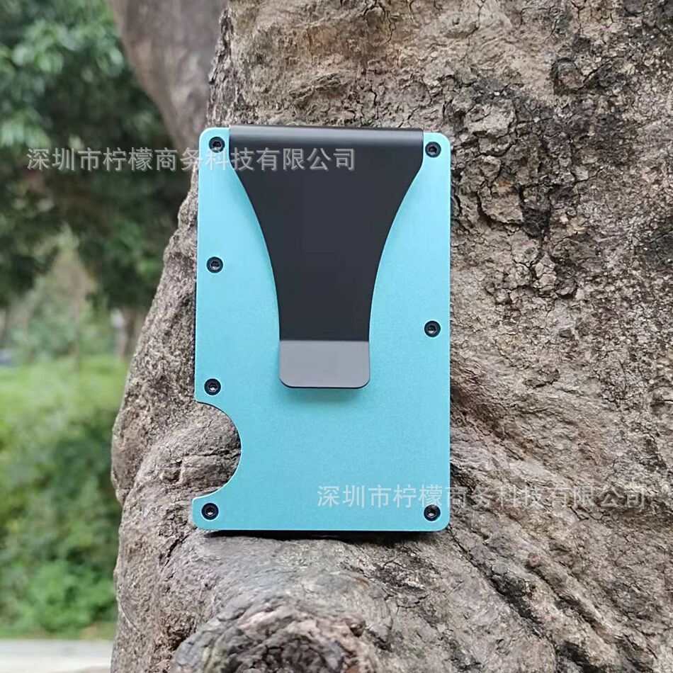 Exclusive Aluminum Alloy Metal Wallet RFID Anti-theft Card Holder Card Sleeve Ultra-thin Metal Money Clip