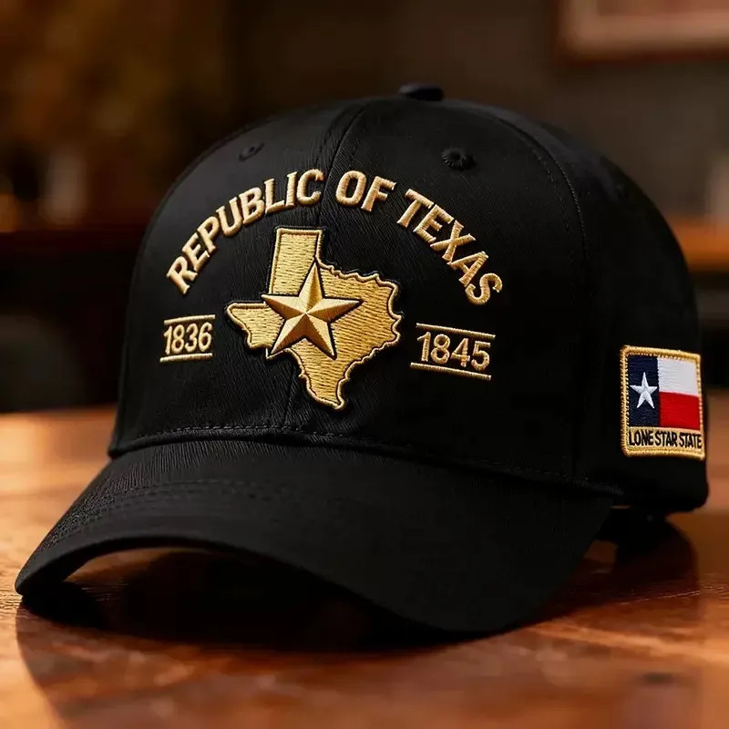 Embroidered US Texas Theme Baseball Cap US 250th Anniversary Hat