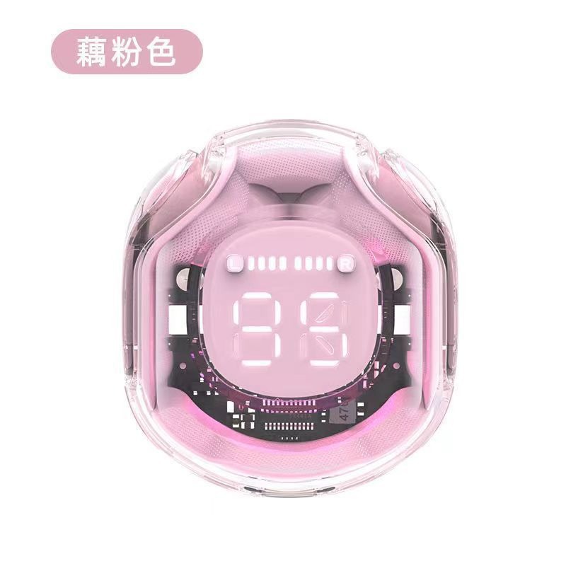 Colorful Crystal Armor Cabin Wireless Bluetooth Earphones HK6 Smart Noise Reduction Touch Dual Master Digital Display TWS