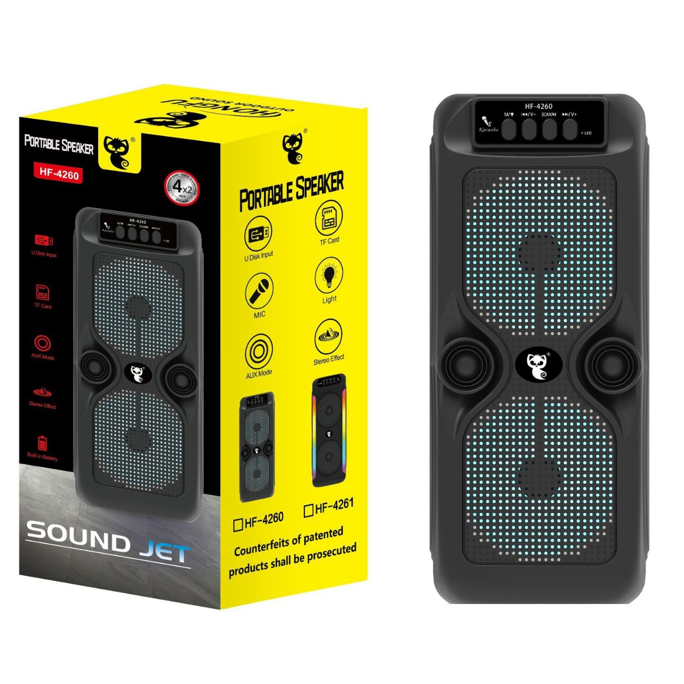 Portable square dance morning exercise colorful light outdoor home desktop loud volume Bluetooth speaker