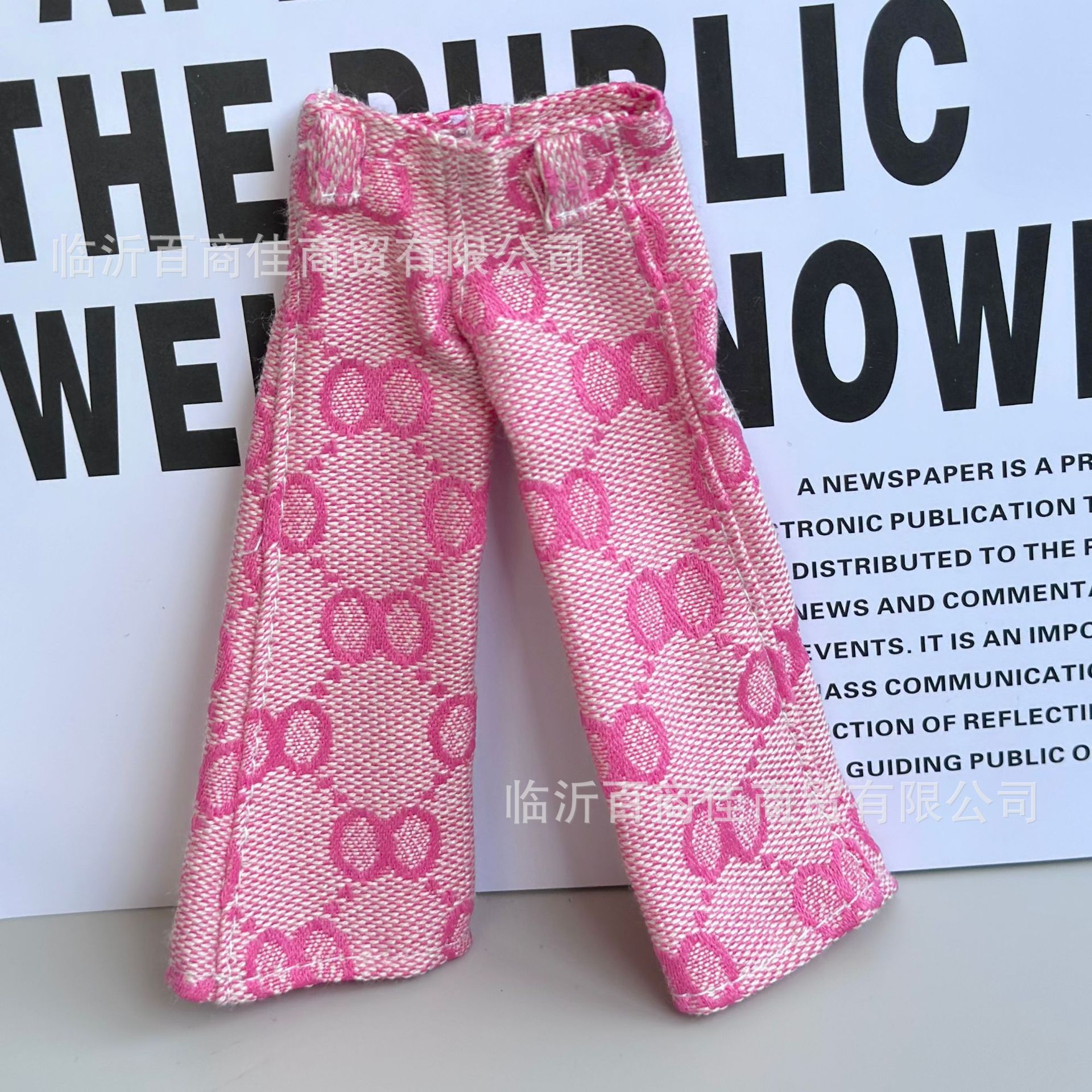 Long-legged kitty plush toy pendant pants 10cm doll clothes 15cm plush jeans siga clothes doll clothes