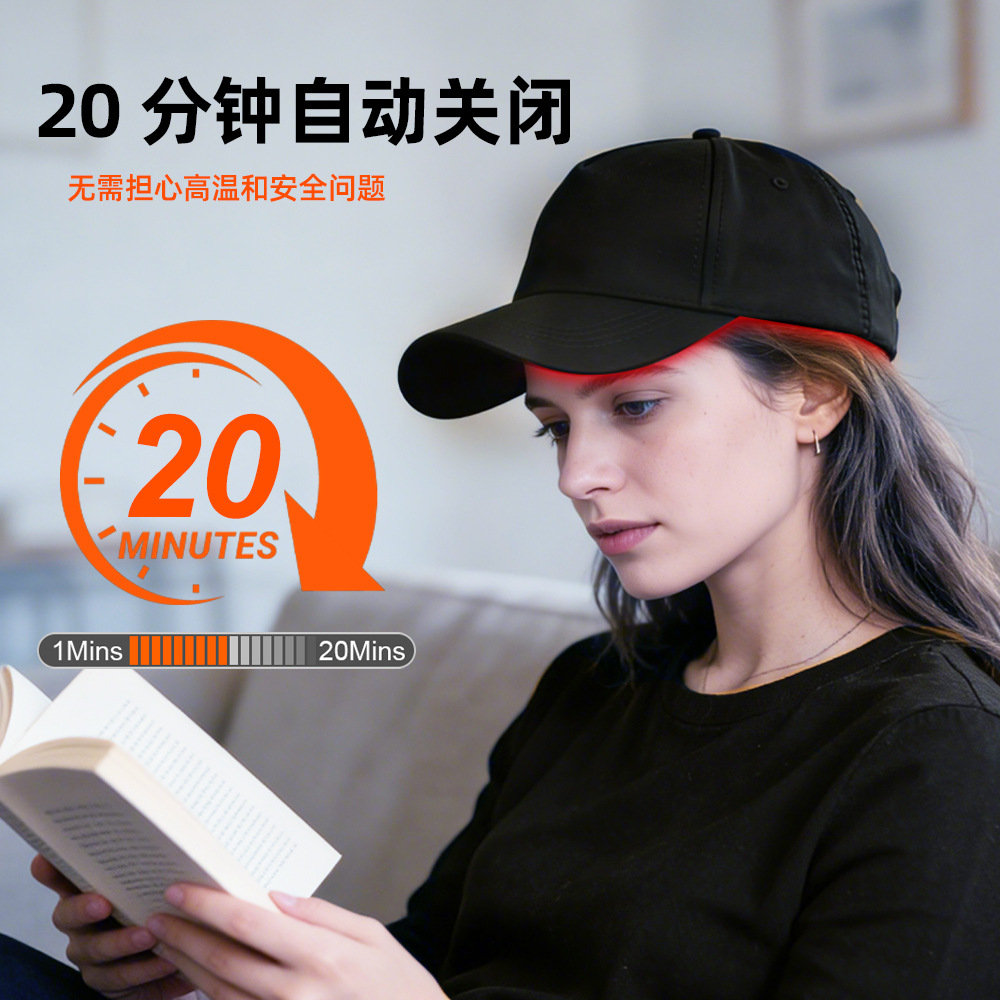 LED Hair Growth Cap Red Light Nourishing Hair Care Cap Blue Light Beauty Therapy Cap Infrared Anti-Hair Loss Hair Growth Cap