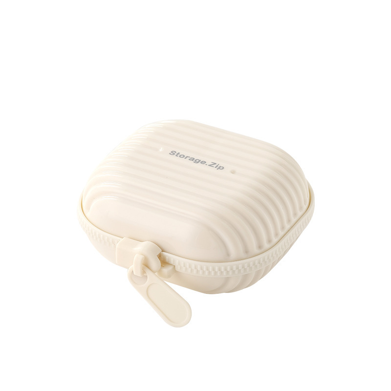 Sealed small pill box with lid travel bedroom pill box compartment mini portable storage pill box storage box