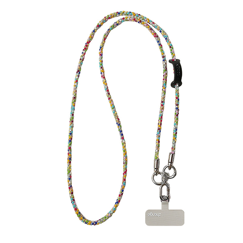 Crossbody sparkly diamond phone strap women's small fragrance style outdoor long travel phone chain bag strap