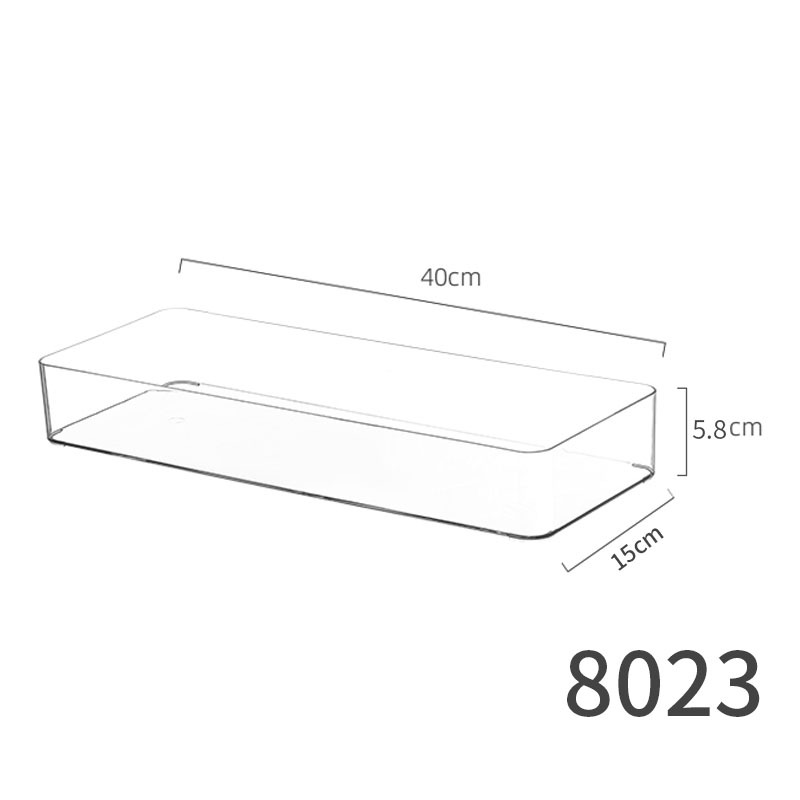 8023.矮透盒-特长  1个 PET高透明可叠加
