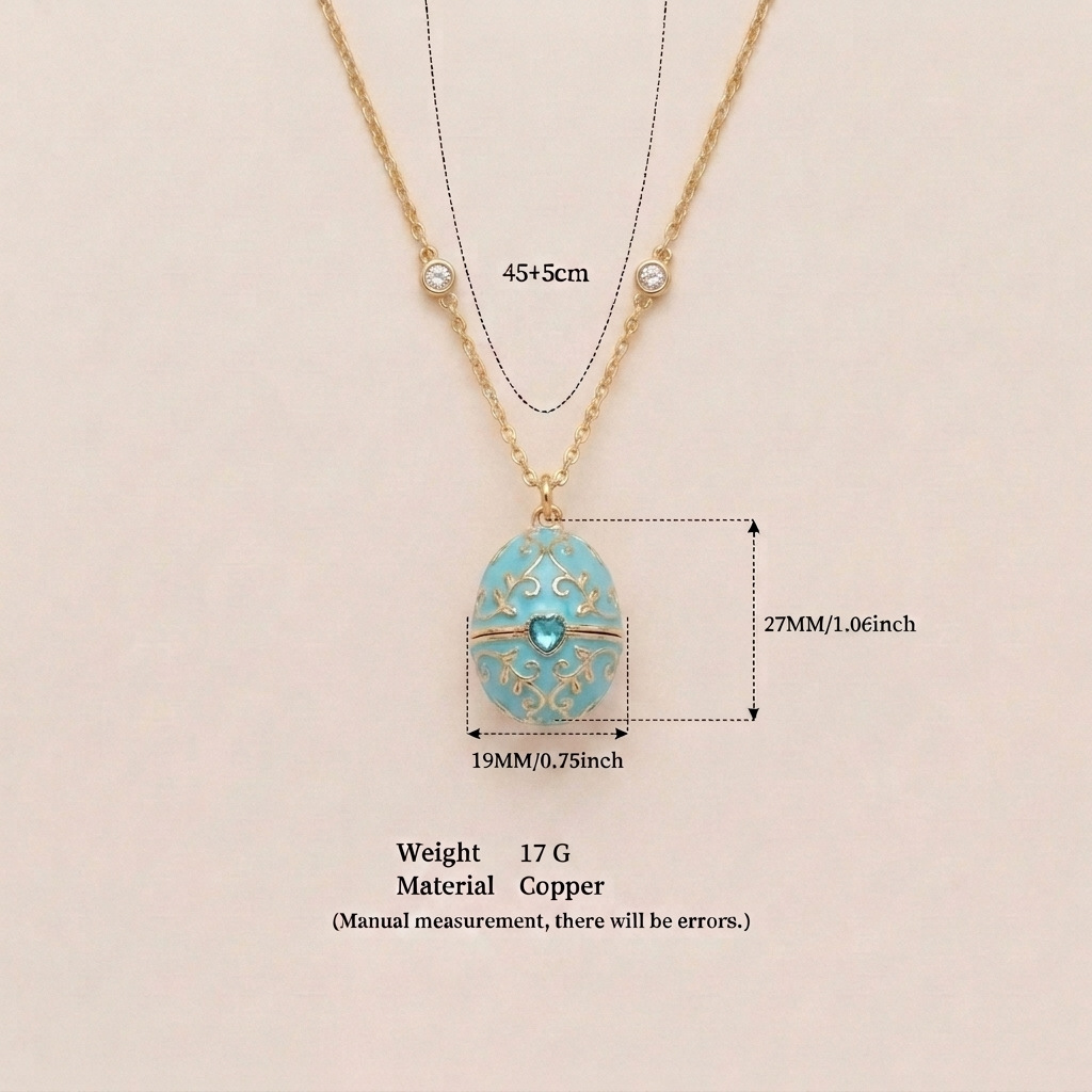 New pink-toned colorful necklace with openable design, Mother's Day gift niche necklace