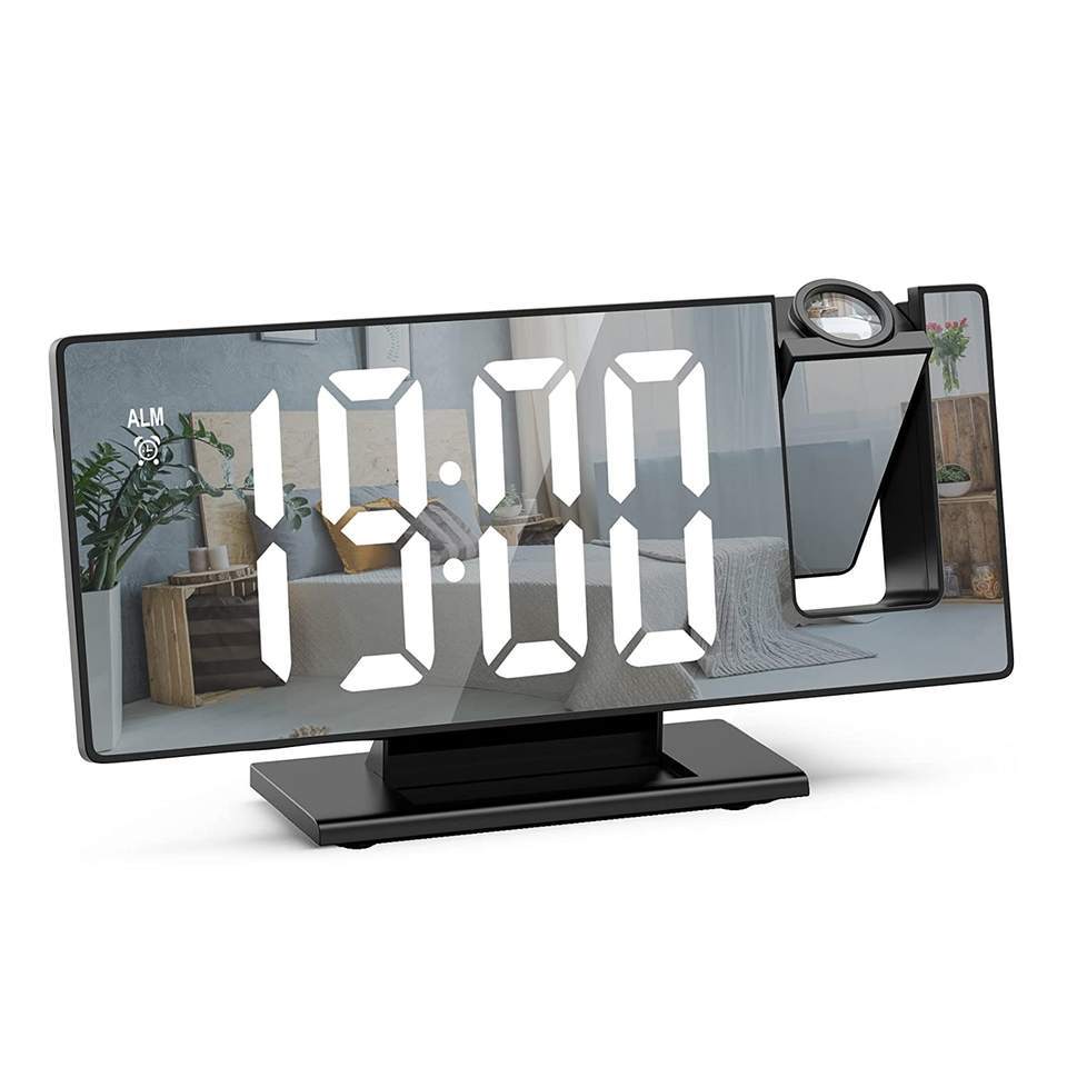 LED projection clock student clock large character large screen alarm clock