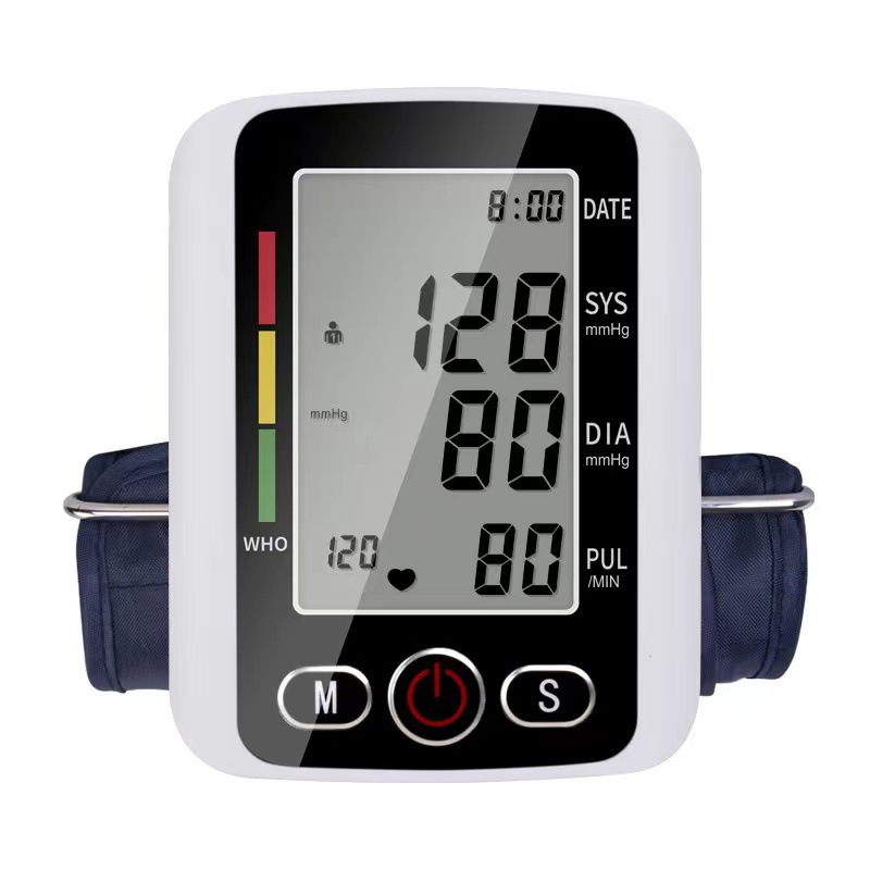 Large Screen Blood Pressure Monitor Fully Automatic Electric Intelligent Blood Pressure Measuring Instrument Export Medical Grade High Precision Blood Pressure Monitor