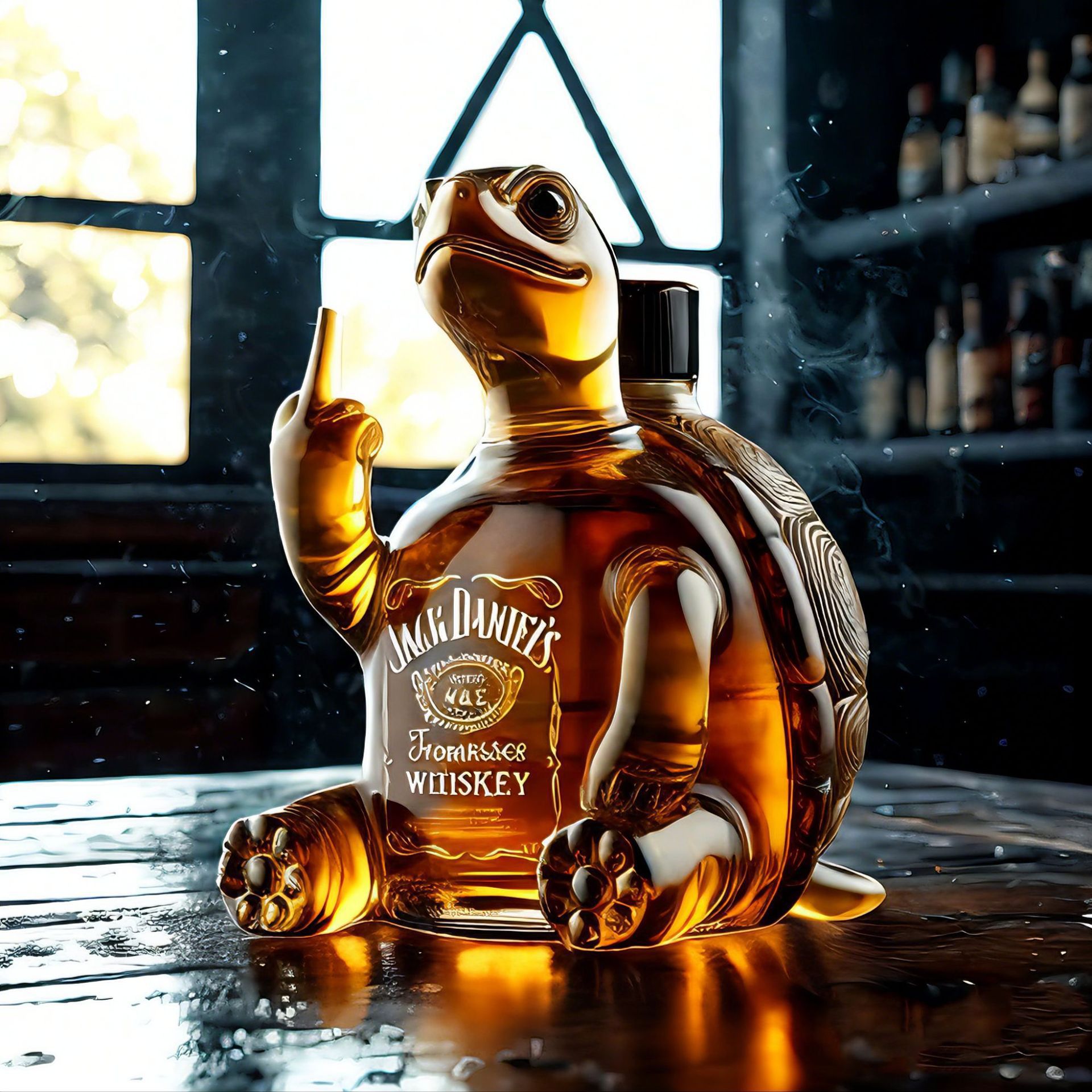 Independent site new animal whiskey decanter AnimalWhiskeyBottle glass bottle