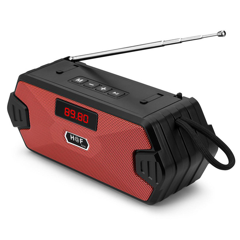 HF-F216 New Wireless Bluetooth Speaker with Phone Stand, Antenna Radio, Portable TWS Handheld Small Speaker