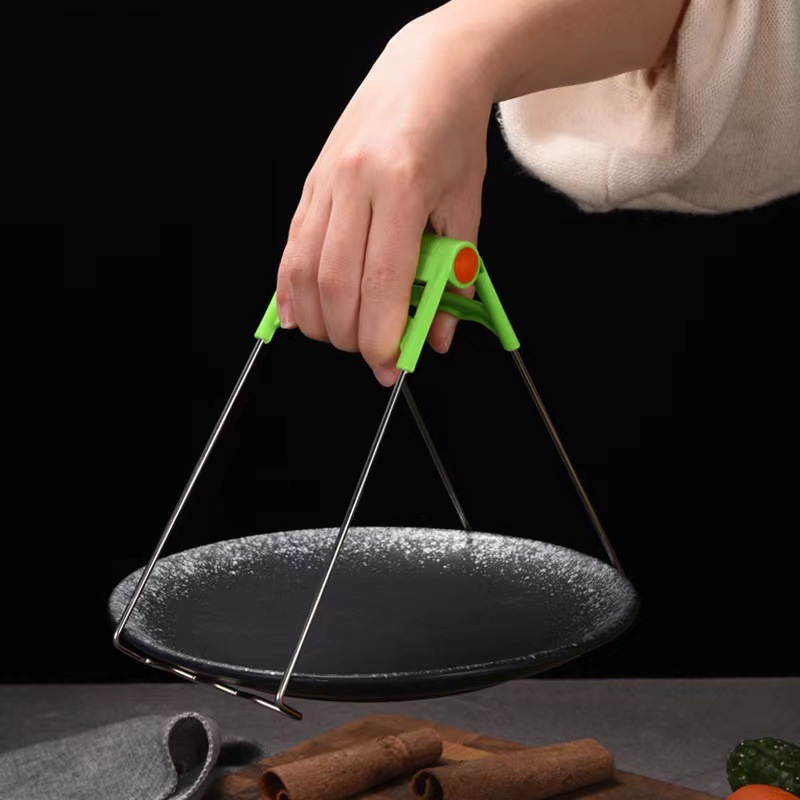 Stainless steel plate lifter, household bowl and dish clip, kitchen plate lifter, bowl clip, high-temperature resistant plate clip, bowl clip tool