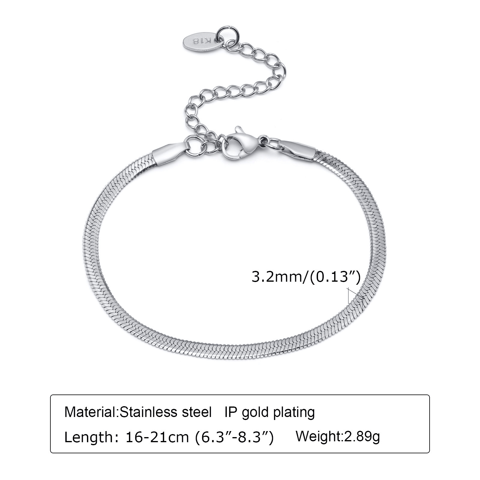 Women's Snake Bone Chain Hemp Rope Chain Simple Hand Jewelry Daily Layered Bracelet Huanmu Accessories